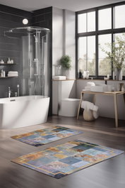 Mijölnir Juego de alfombrillas de baño CT-5004 de 2 piezas